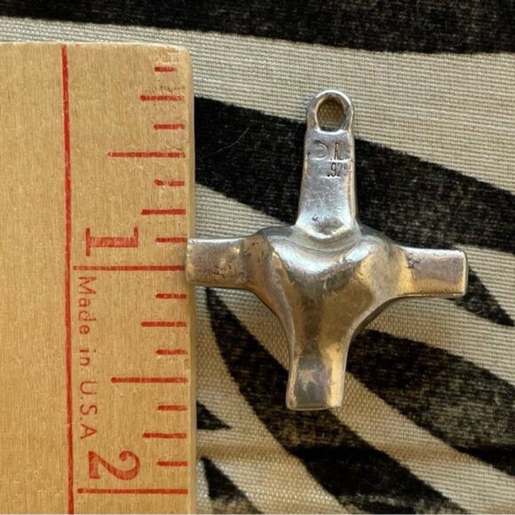 Vintage RLM Studio Sterling Silver Cross-Heart Pendant - Picture 4 of 7